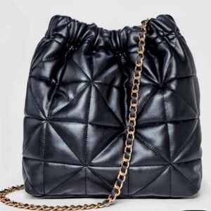 Classic Black Quilted Women's Bag
